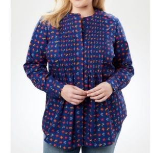 NWT 14/16 Pintucket tunic long sleeve